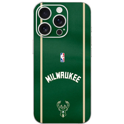 NBA Milwaukee Bucks Jersey iPhone 16 Pro Skin
